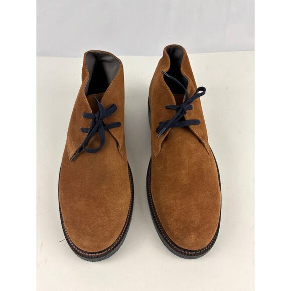 Donald J. Pliner Levi Chukka Boots Calf Suede Cognac Men's 8 M - Picture 12 of 14